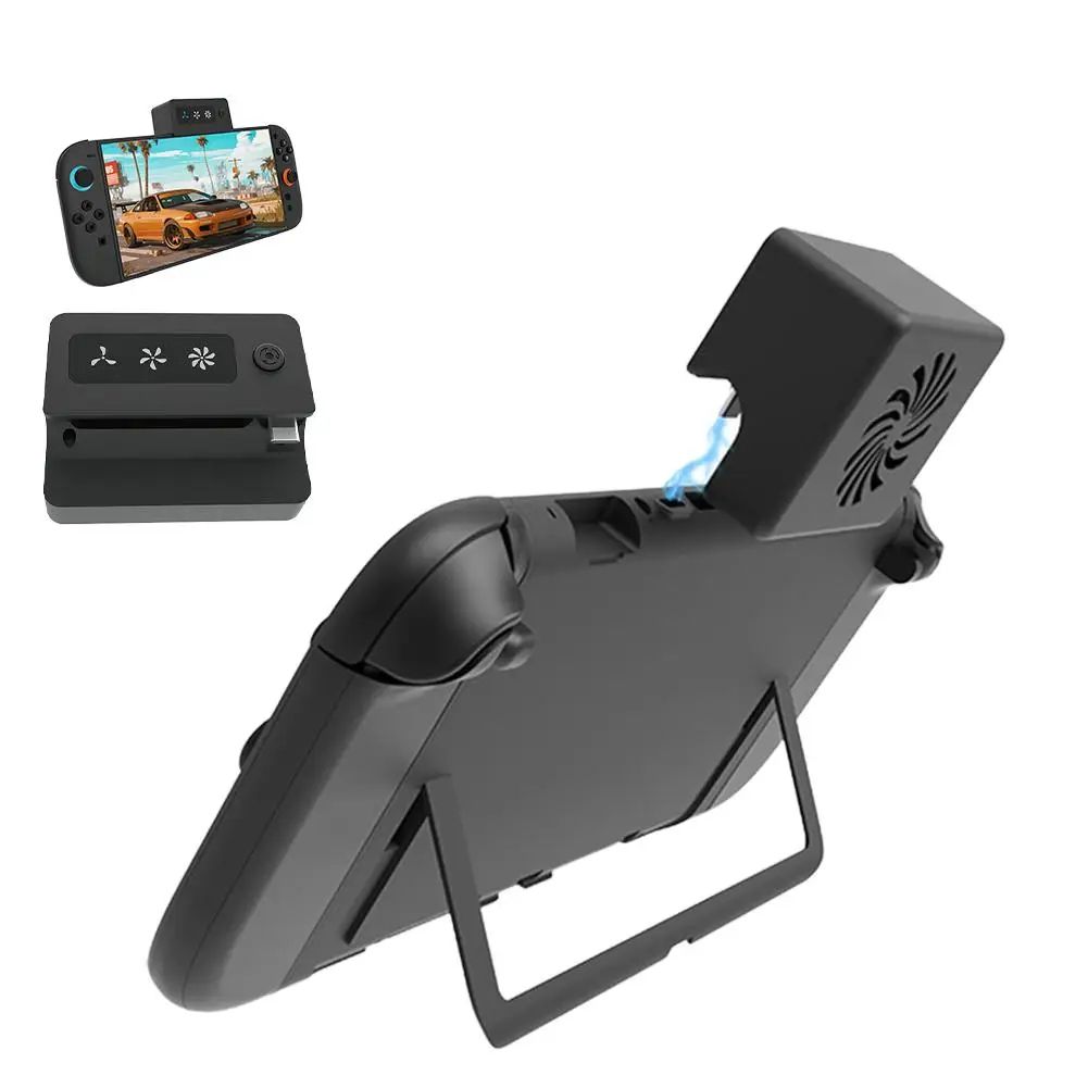 TurboFlow Switch 2 Cooling Fan - Portable Gaming Console Cooling Fan with Three-Speed Control