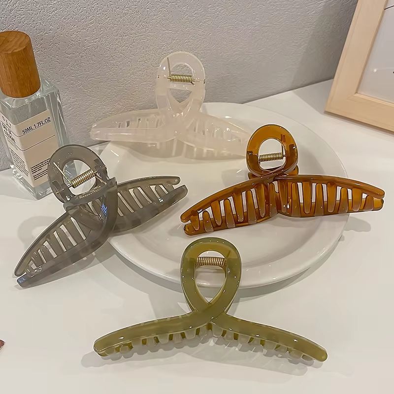 CloudEase large claw clip Set – 3pcs Simple Shark Hair Grip for Everyday Styling