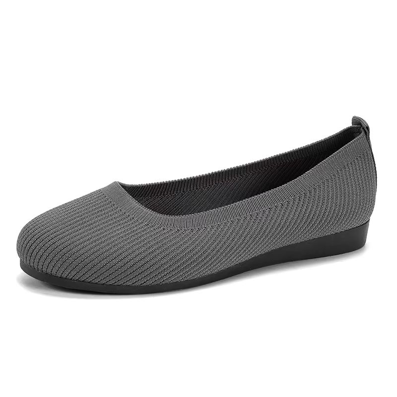 Women's Breathable Knit Sock Sneakers Slip-On Flats
