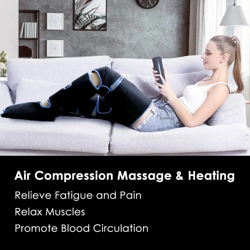 Air Pressure Leg Massager with Heat and Cordless Design