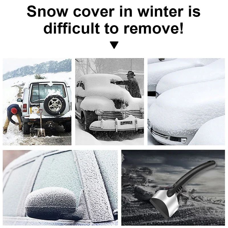 SEAMETAL Car Ice Scraper Snow Shovel