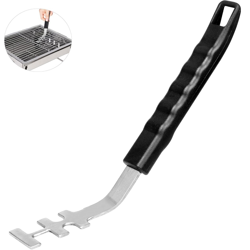Universal Grill Grate Lifter Tool, Cast Iron Grid Lever Lock, Lifting Gripper Handle Clip for Barbecue Grilling Cooling
