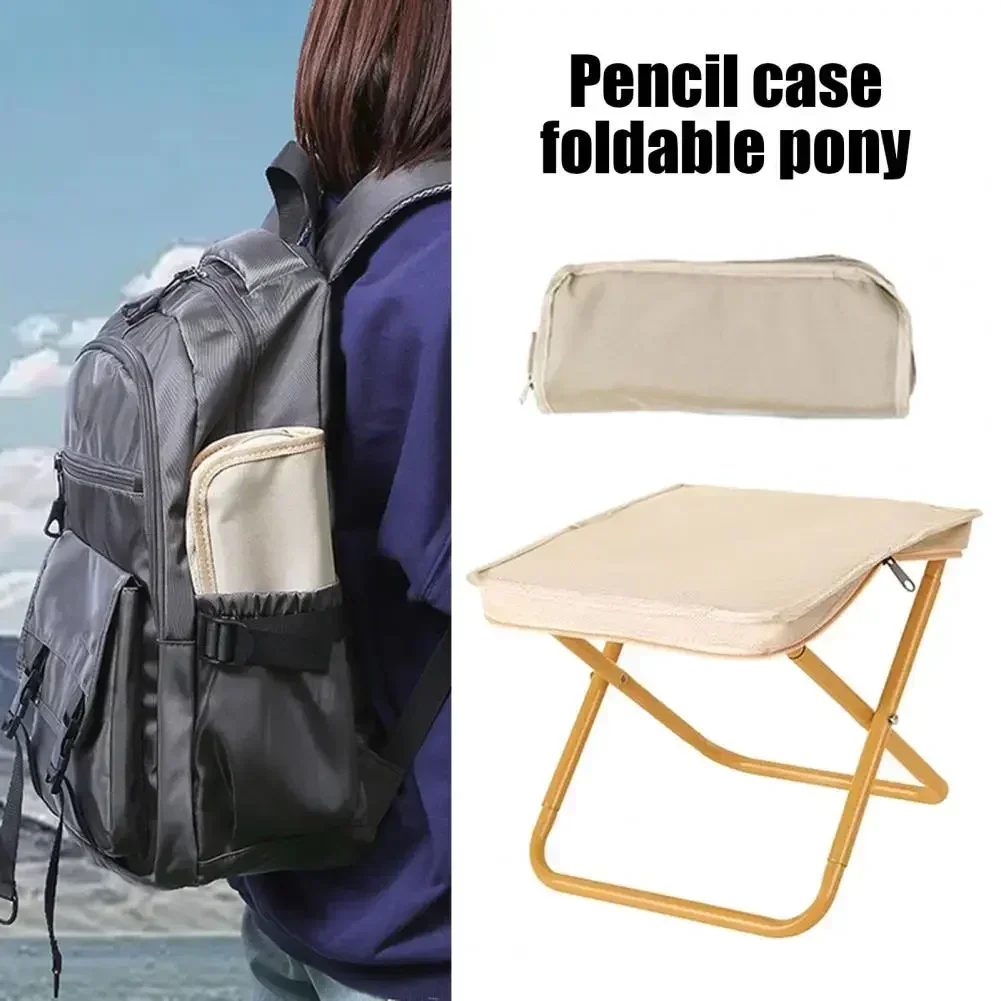 Ultralight Portable Camping Stool – Compact Backpacking Folding Chair for Outdoor Fishing, Picnic, Beach