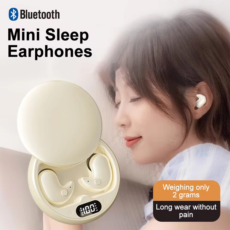 Invisible Sleep Earbuds Bluetooth Wireless Earbuds with Noise Cancelling Mic & HiFi Sound
