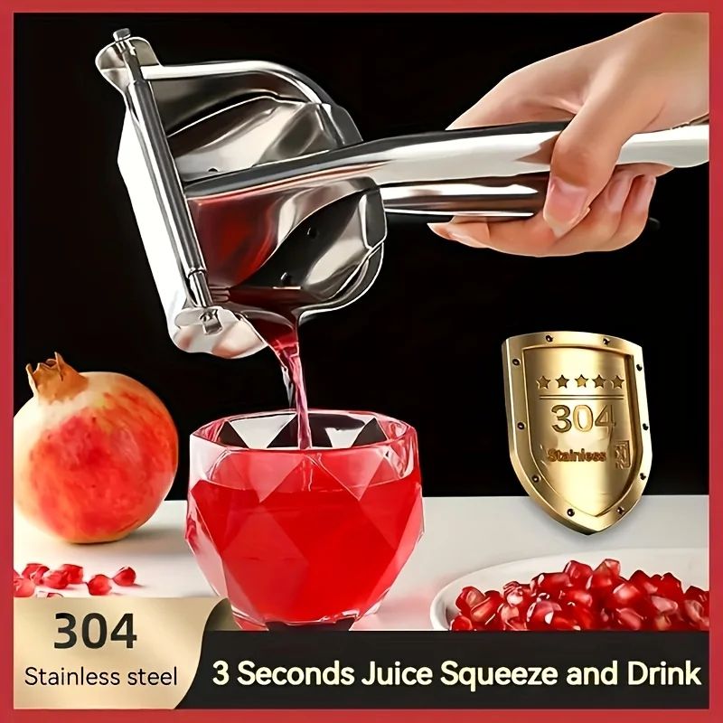 Stainless Steel Manual Citrus Juicer for Fresh Orange and Pomegranate Juice