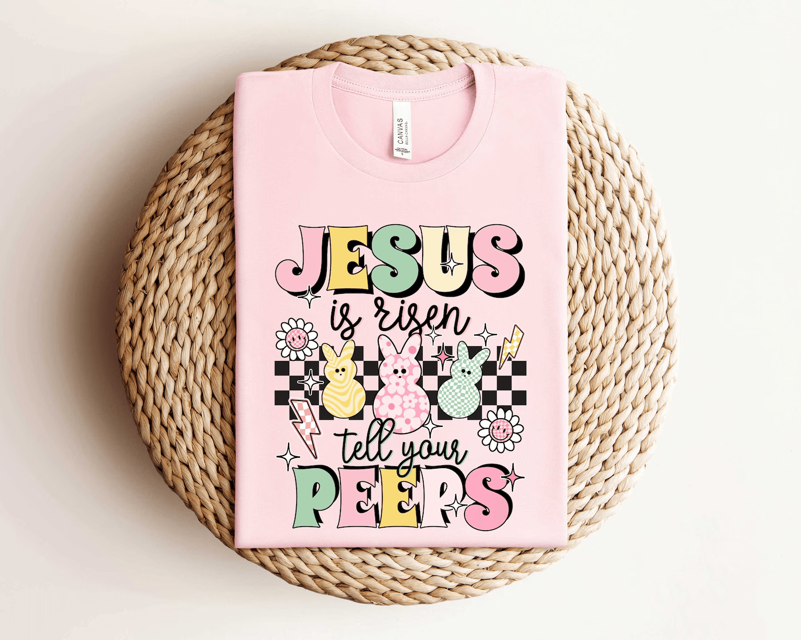 Jesus Is Risen Kids Easter Christian T Shirt
