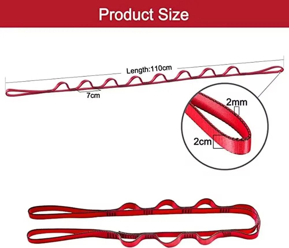 Yoga Fitness Belt Daisy Chain Extension Strap