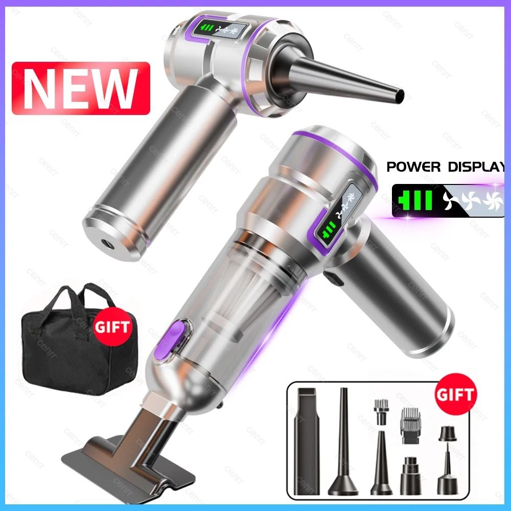 CENRR Ultra Compact Cordless Car Vacuum Mini High Power Blower Cleaner