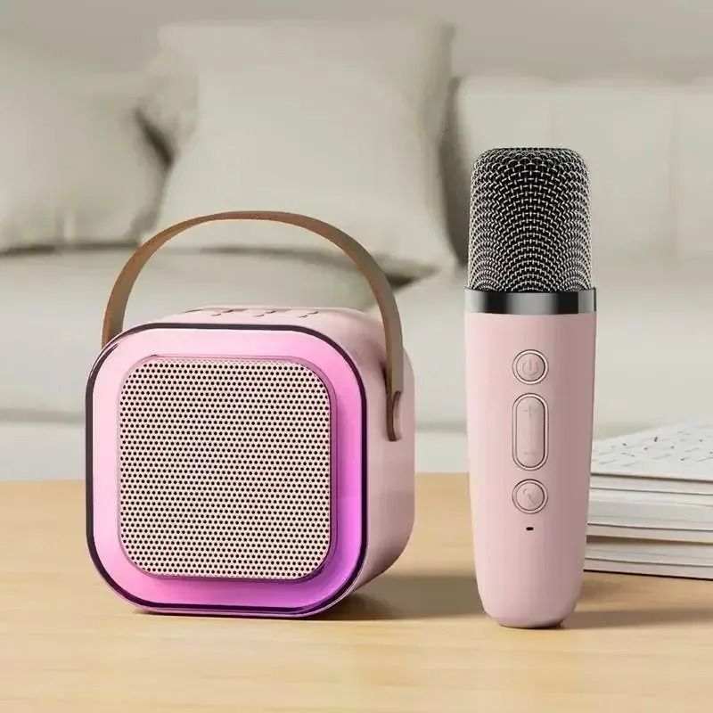 K12 Bluetooth Karaoke Speaker Mini Wireless Sound System with Microphone