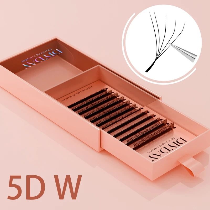DIYDAY W Shape Eyelash Extensions Premade Fan Volume Lashes