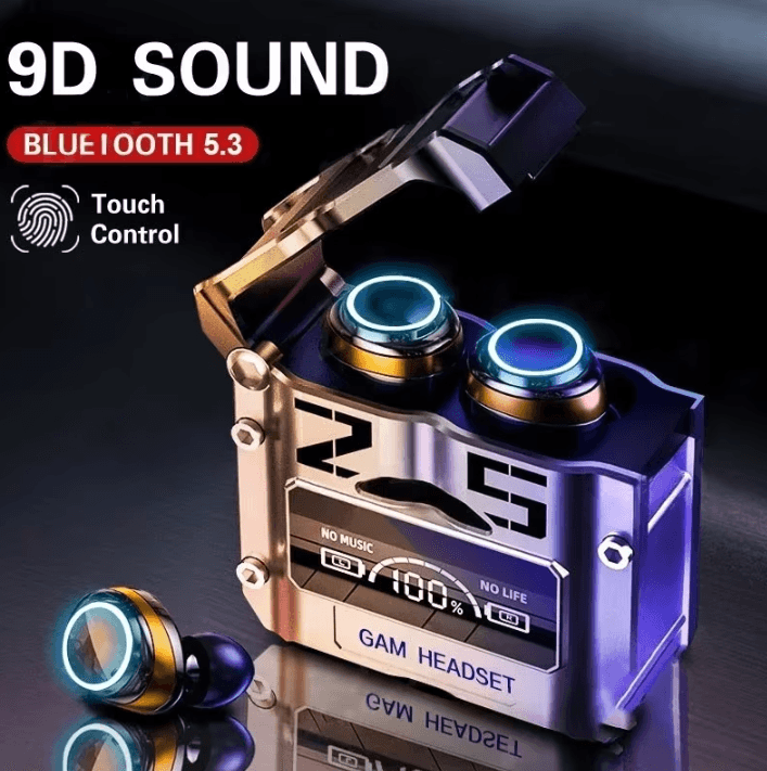 M25 Original Bluetooth 5.3 Wireless Earbuds – TWS Stereo Headphones with LED Display and Noise Reduction