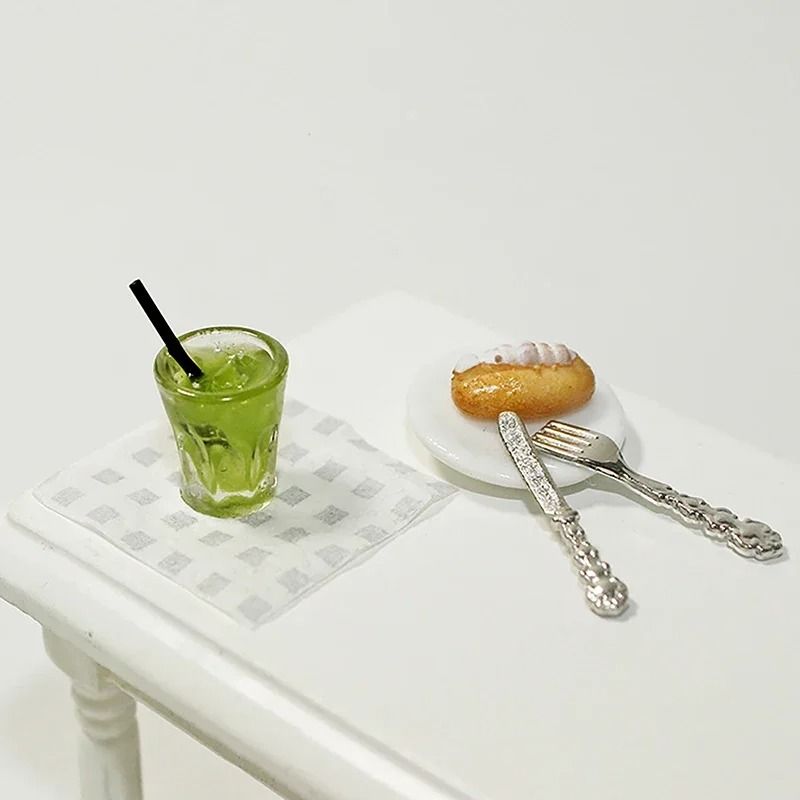 Miniature Dollhouse Cocktail Drinks | 1 6 & 1 12 Scale Doll Toys Kitchen Ornaments