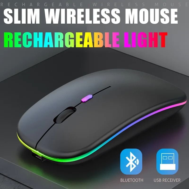 Luminous Dual-Mode Wireless Charging Mouse