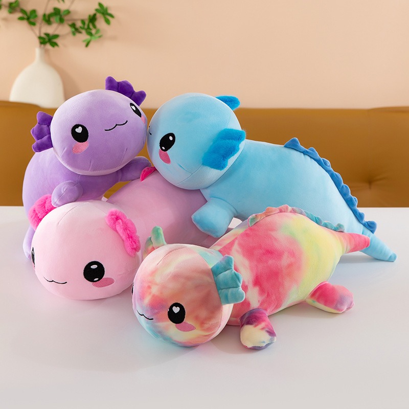 Super Soft Plush Salamander Stuffed Toy Cute Axolotl Animal Pillow for Kids and Home Decor