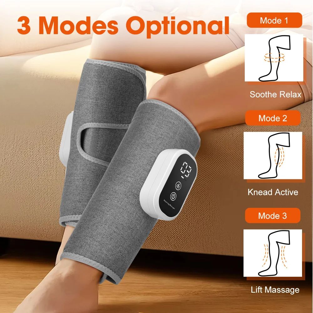 Wireless 360° Air Pressure Calf & Leg Massager with 3 Modes