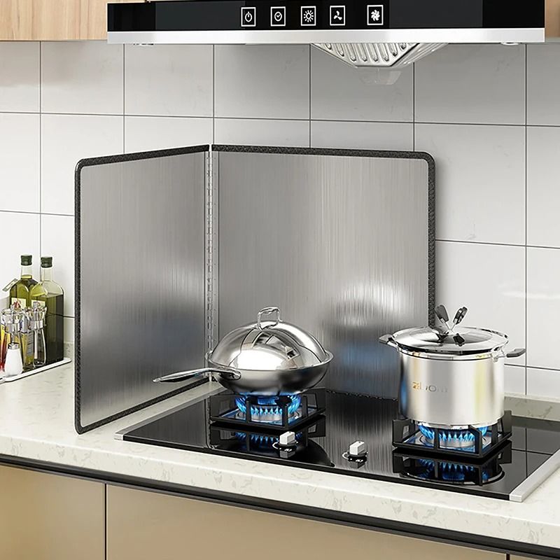 Stainless Steel Oil Splatter Guard – Heat-Resistant Gas Stove Grease Screen