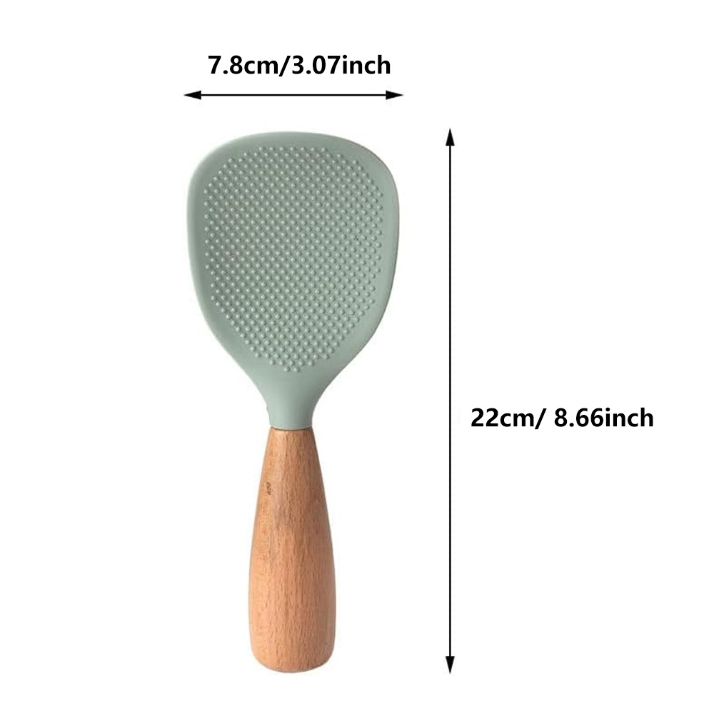 Silicone Rice Spoon, Heat-Resistant Silicone Spoon, Non Stick Cooking Spoon, Reusable Small Tool
