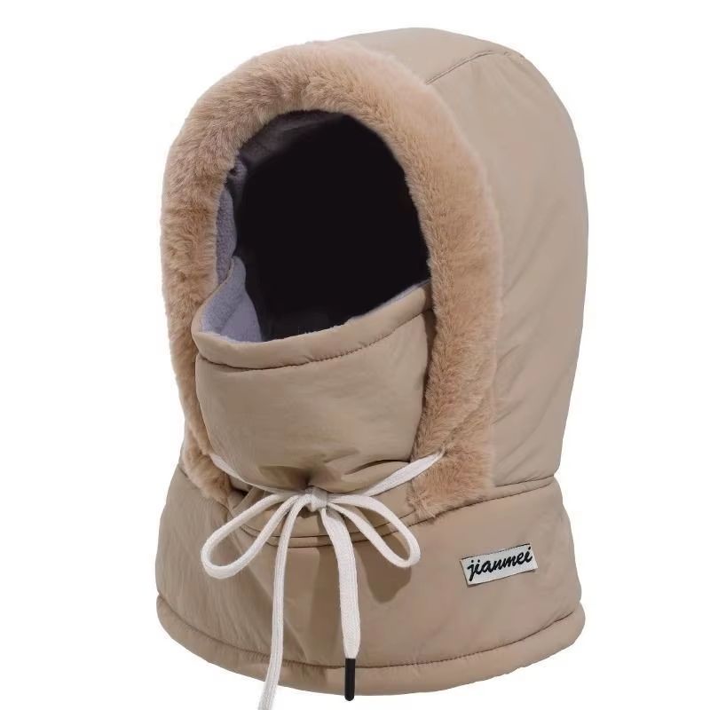 Thermal 3 in 1 Hooded Scarf Hat with Plush Neck Warmer