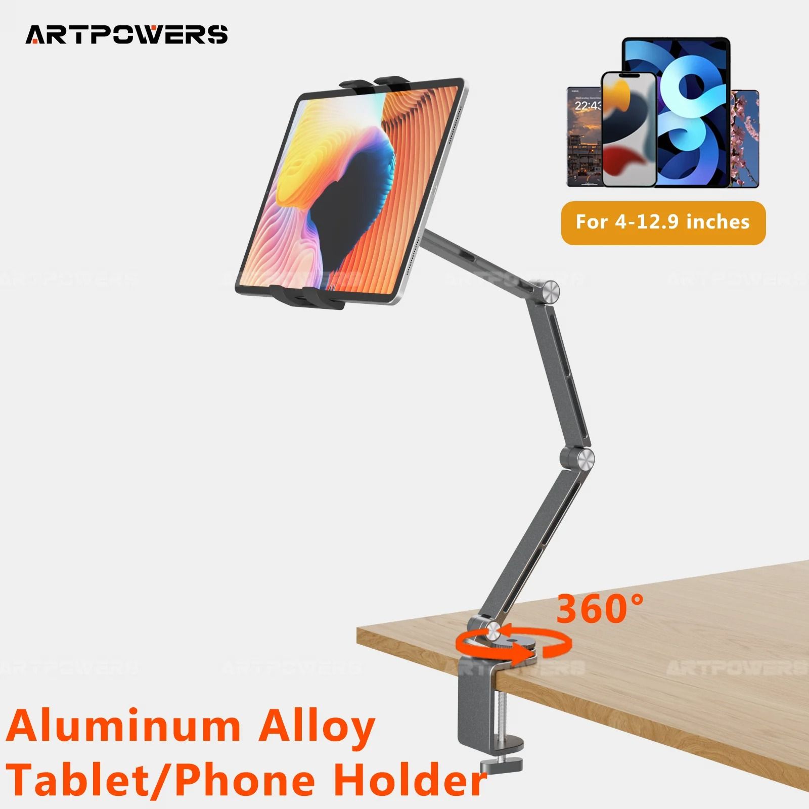 Flexible Magnetic Tablet Mount – Universal Heavy-Duty Articulating Stand