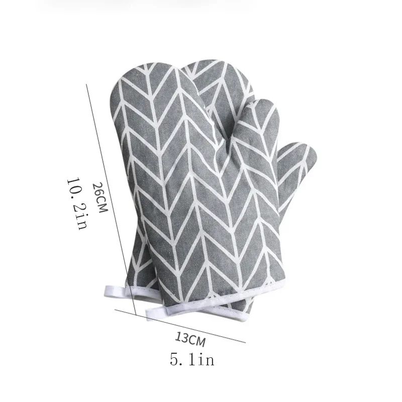 2PCS High Temperature Oven Insulated Gloves