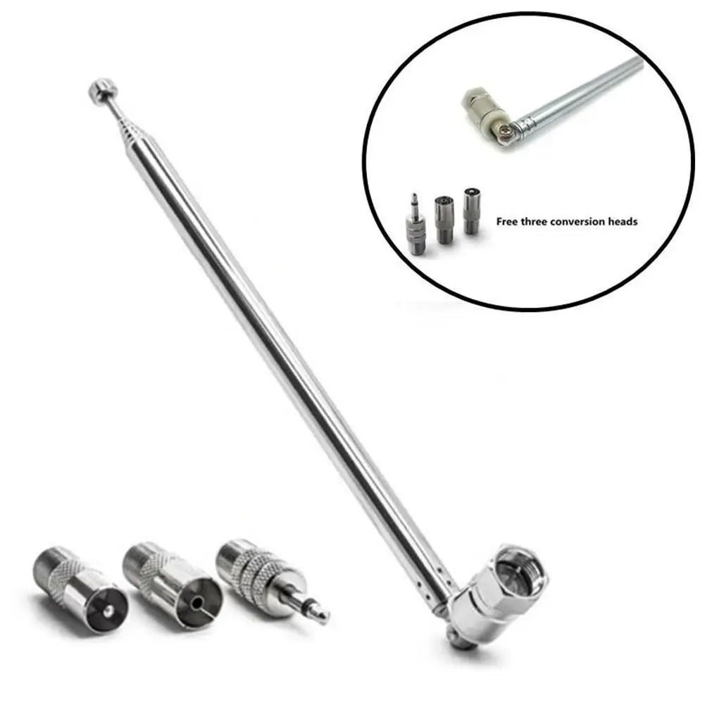 Telescopic FM DAB Antenna 3.5mm Radio Aerial with Adapter Set