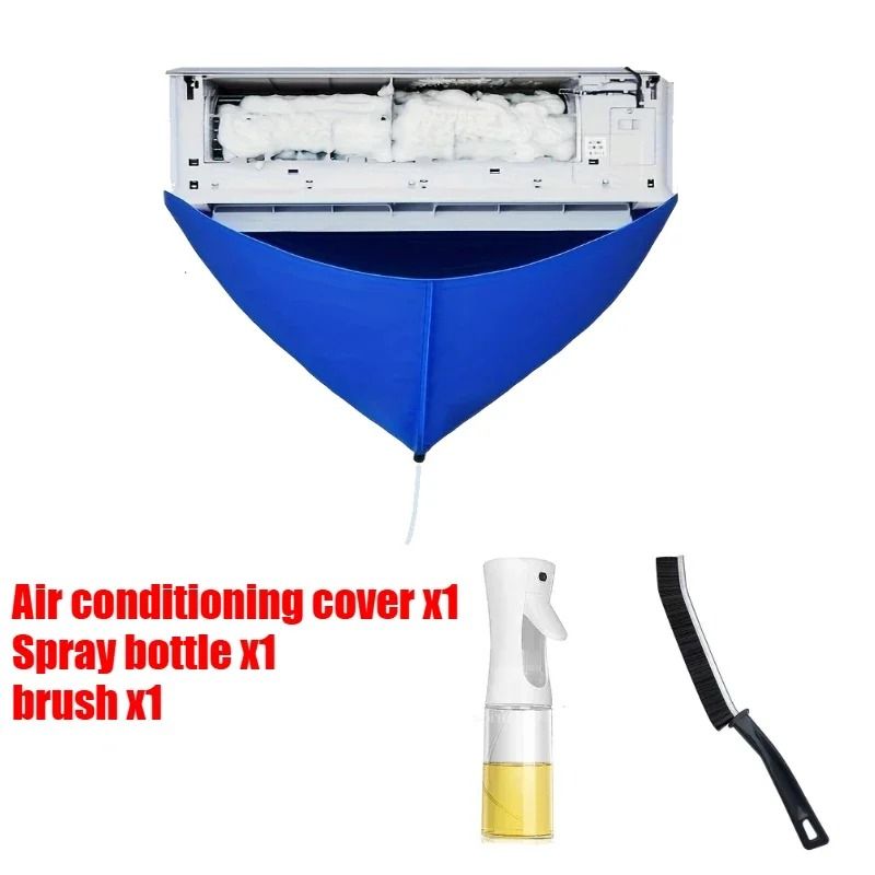 Air Conditioner Cleaning Bag AC Cleaning Cover with Drain Pipe Split AC Wash Cover