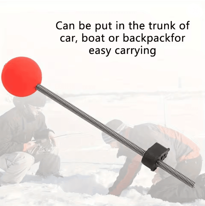 Winter Ice Fishing Rod Tip Indicator Spring Bite Detector Set