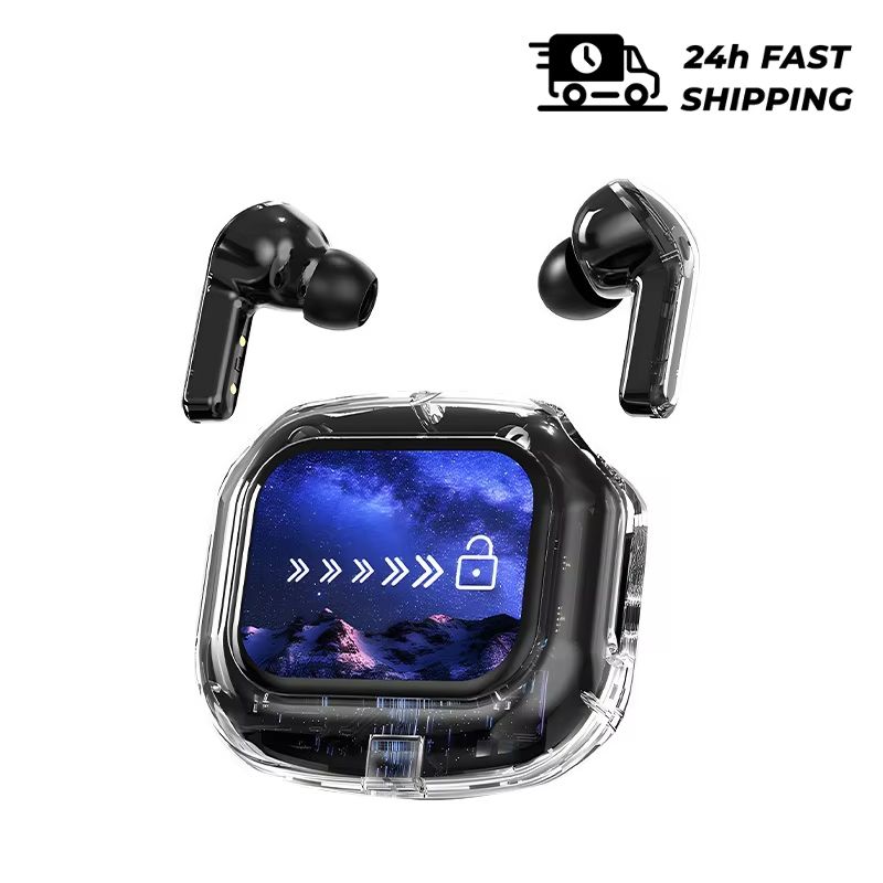 Smart Translation Touch Bluetooth Headphones – Wireless HiFi Earbuds with Real-Time Voice Translation & Touchscreen Cont