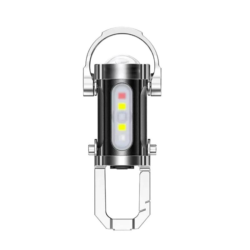 Mini COB LED Keychain Flashlight USB Rechargeable Waterproof Pocket Lamp