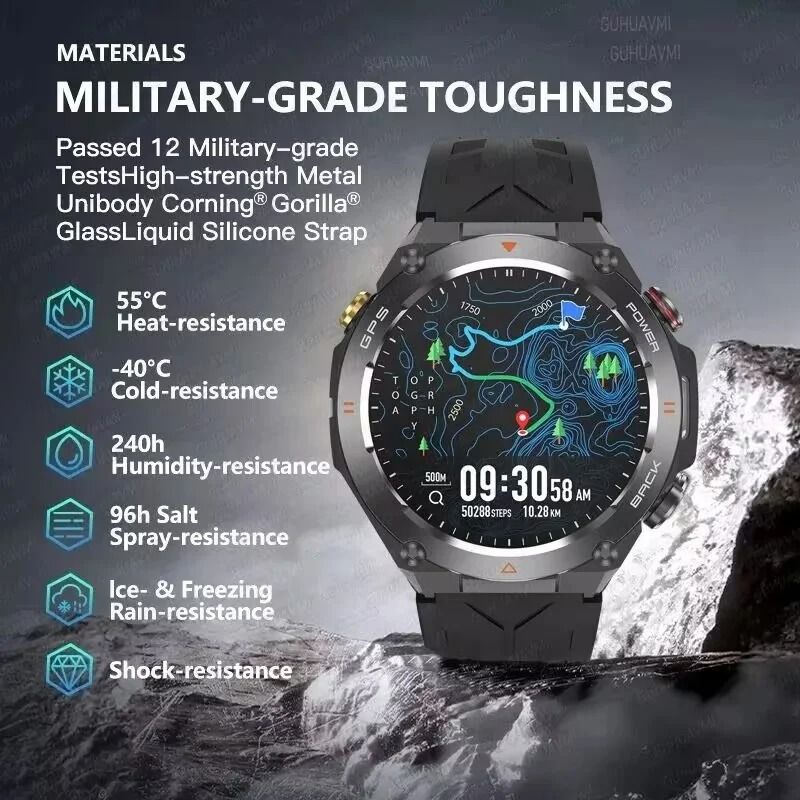 ActivePulse GPS Smart Watch Waterproof Fitness Tracker Bluetooth Call