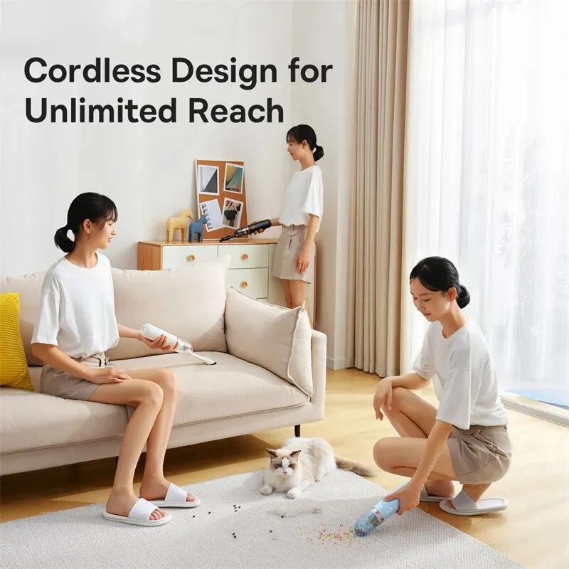 Baseus 6000Pa Cordless Car Vacuum – Mini Handheld Vacuum for Car, Home & Office
