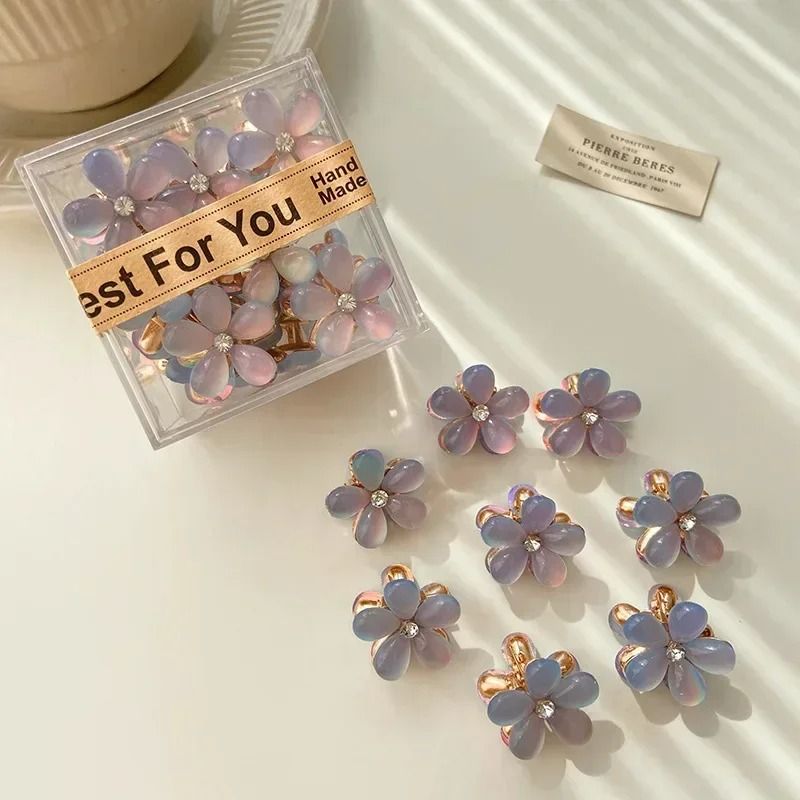 Sweet Opal Garden Mini Flower Hair Claws  10 Piece Set