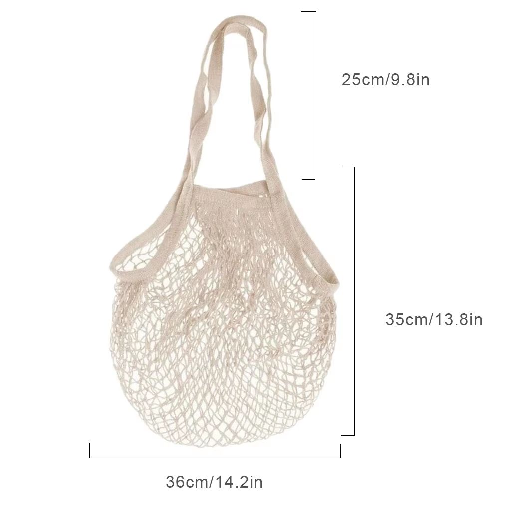 Eco Friendly Cotton Mesh Produce Bags Reusable Grocery Tote Set