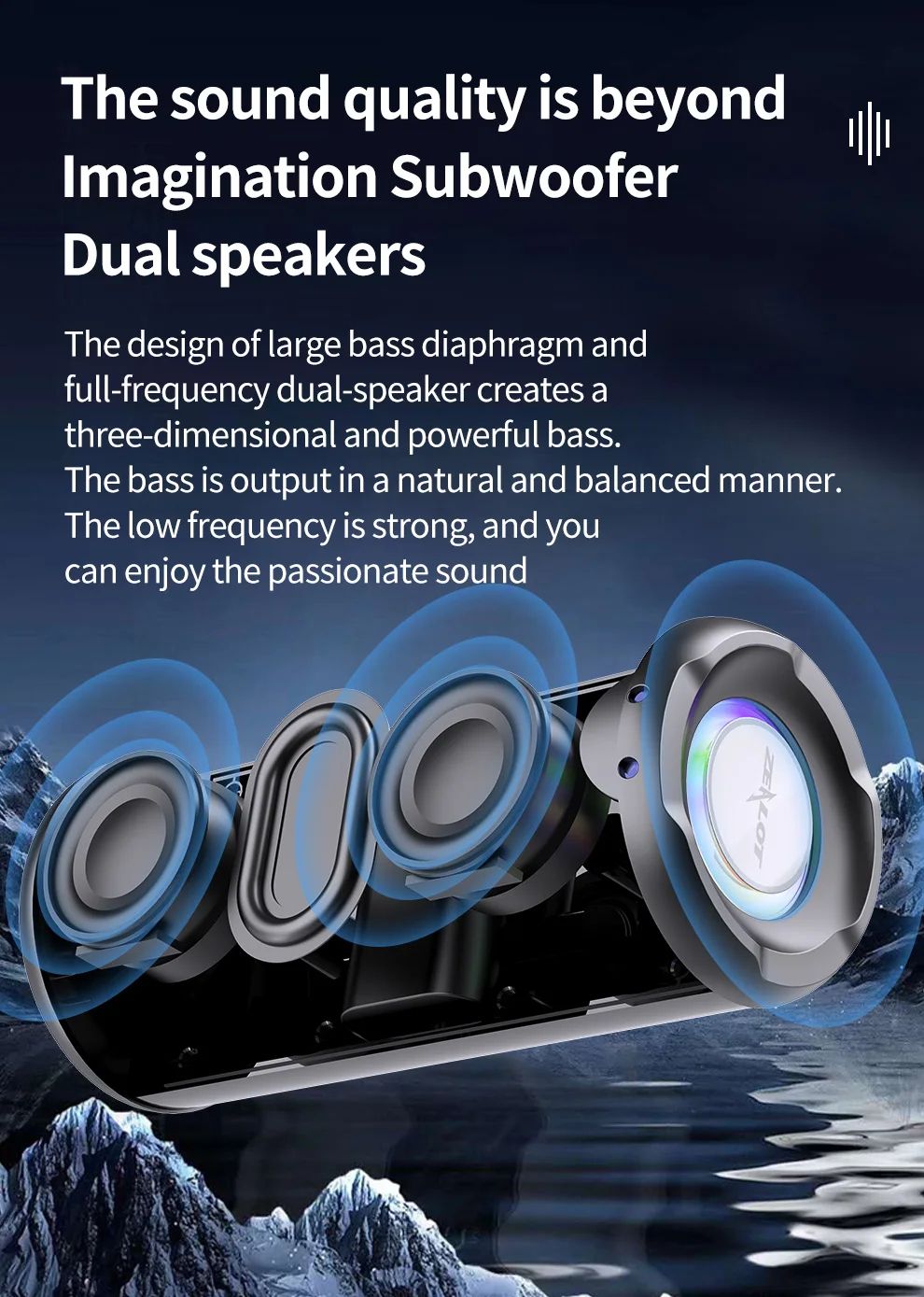 ZEALOT S46 10W Wireless Bluetooth Speaker