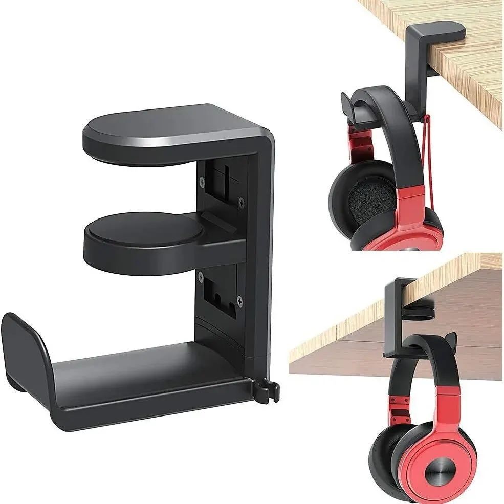Rotating Desk Clip Headphone Holder