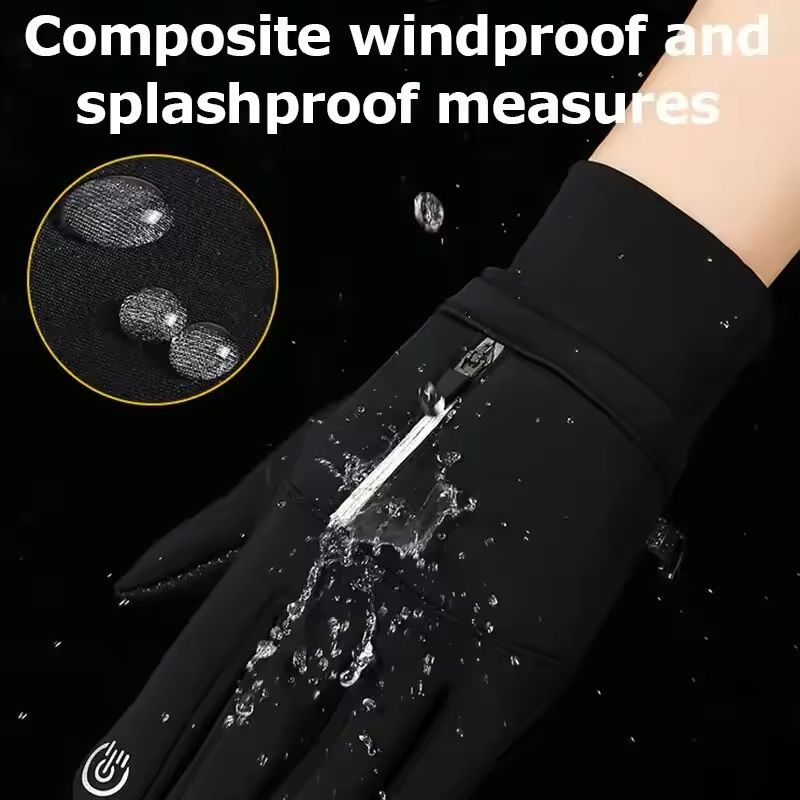 Waterproof Thermal Winter Gloves for Running, Cycling, and Outdoor Work