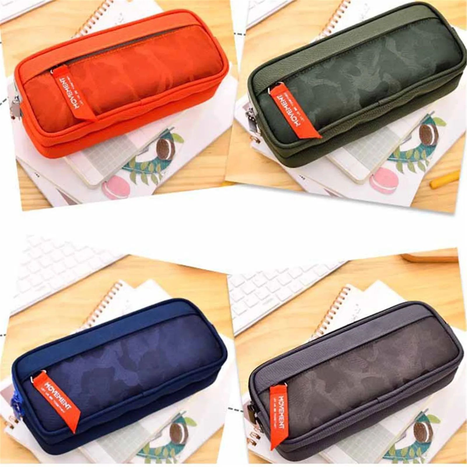 Multi Layer Zipper Pencil Case