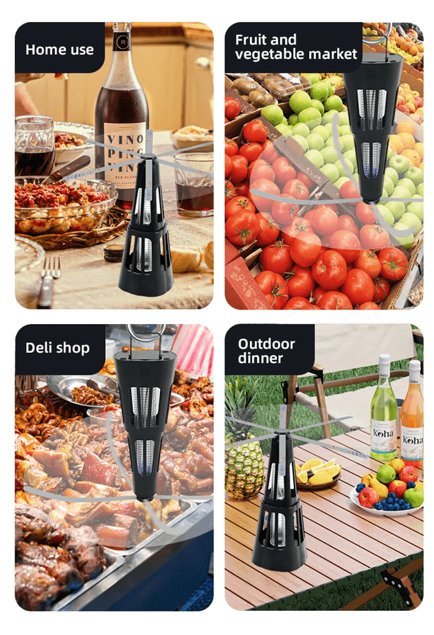 2 in 1 Smart Pest Control Table Fan Fly Repellent Bug Killer Lamp