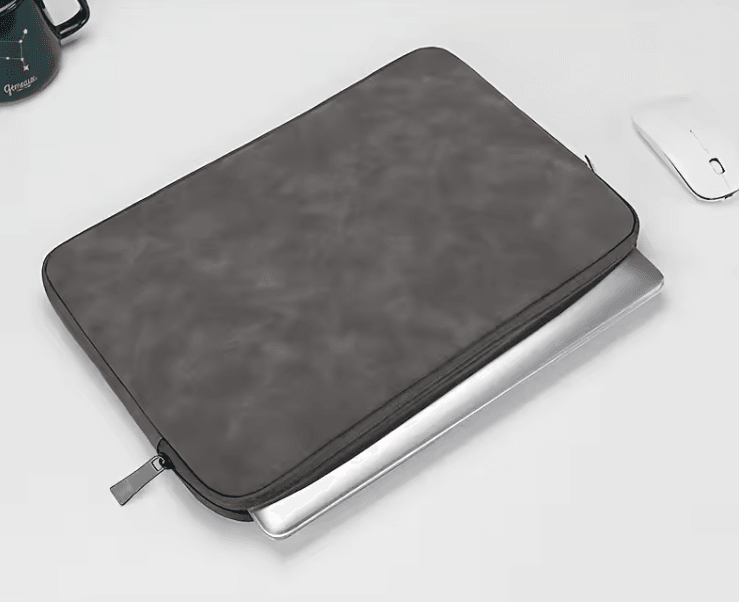 SlimGuard PU Leather Laptop Sleeve Case