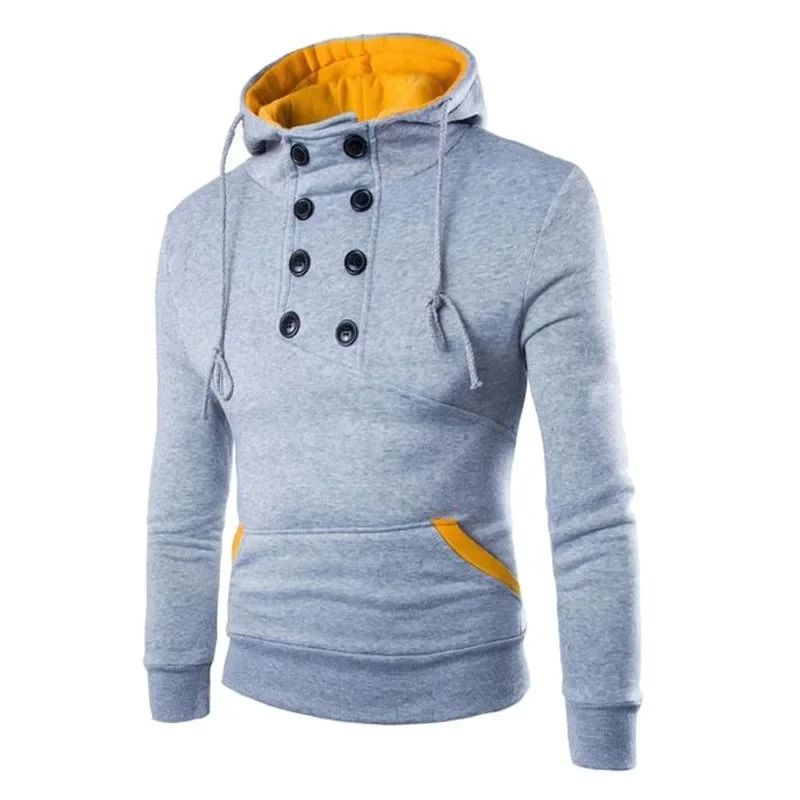 Mens Autumn Zipper Hoodie Sweatshirt