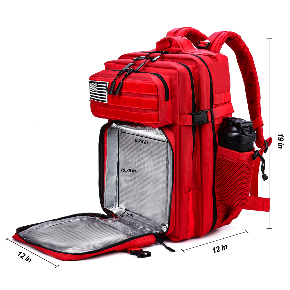 Meal Prep Management Backpack, Gym Tactical Waterproof Insulated Lunch Cooler Bag, Hiking Camping Travel Rucksack
