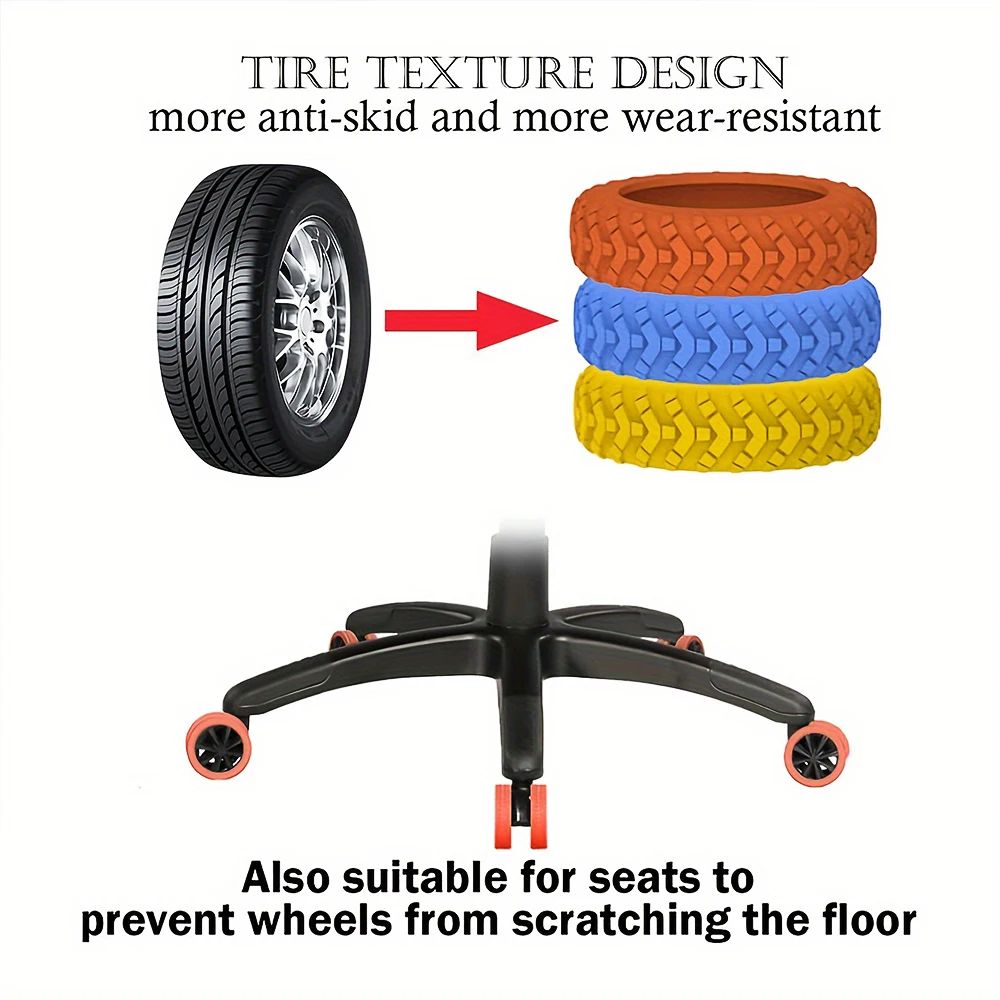 Silicone Luggage Wheel Cover Set