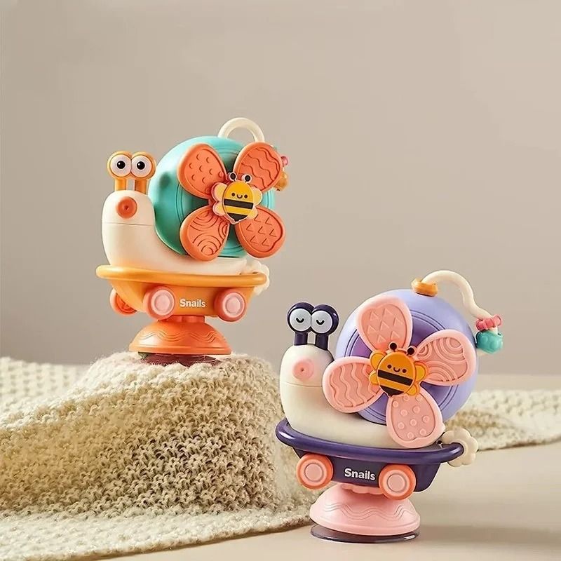 Multifunctional Snail Suction Spinner – Montessori-Inspired High Chair & Dining Toy