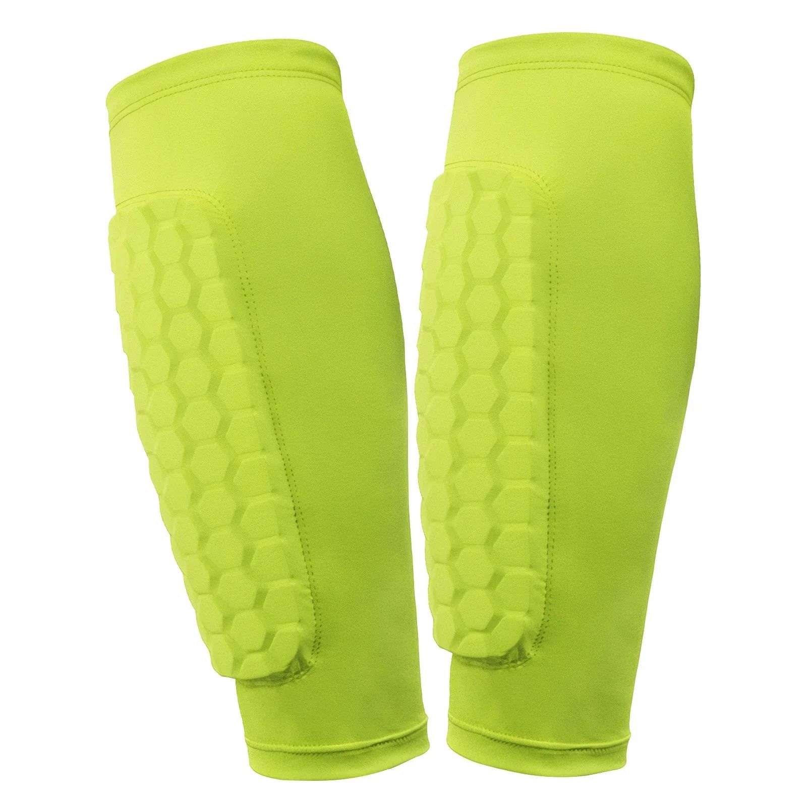 Honeycomb Football Shin Guards Lightweight Ergonomic Calf Protection Pads