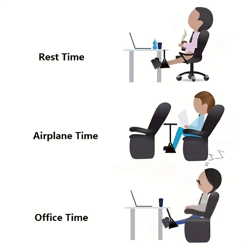 Premium Travel Airplane Footrest Hammock with Adjustable Support