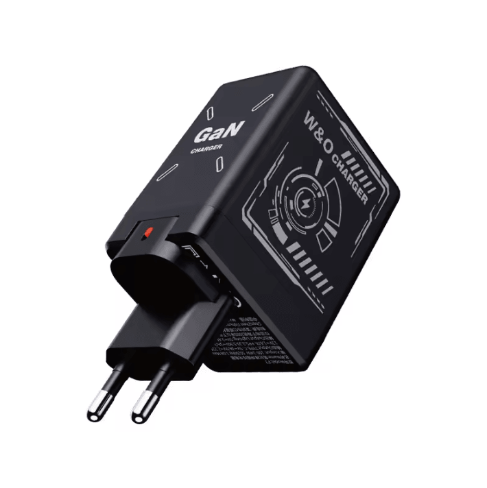 VoltMini GaN Fast Charging Adapter with Retractable Cable & Multi-Protection