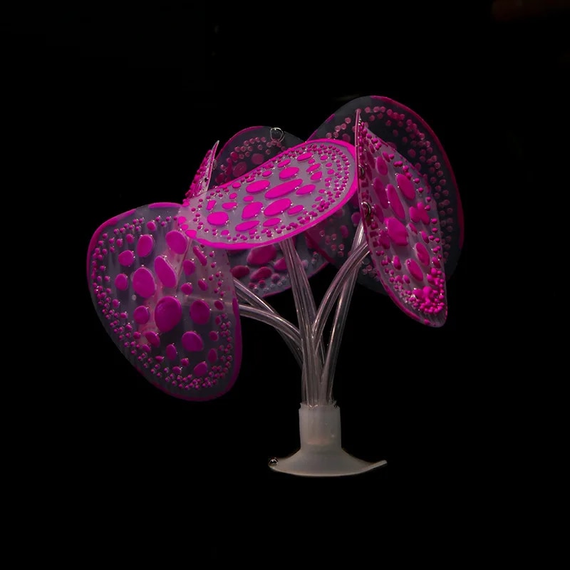Silicone Luminous Plants: Glowing Coral Aquarium Decoration