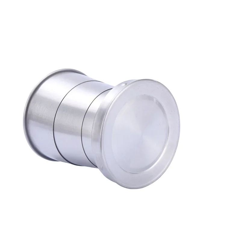 Stainless Steel Folding Cup, Camping Cookware, Retractable Cup, Teacups, Teaware, Camp Utensils, Tableware, Folded Cup