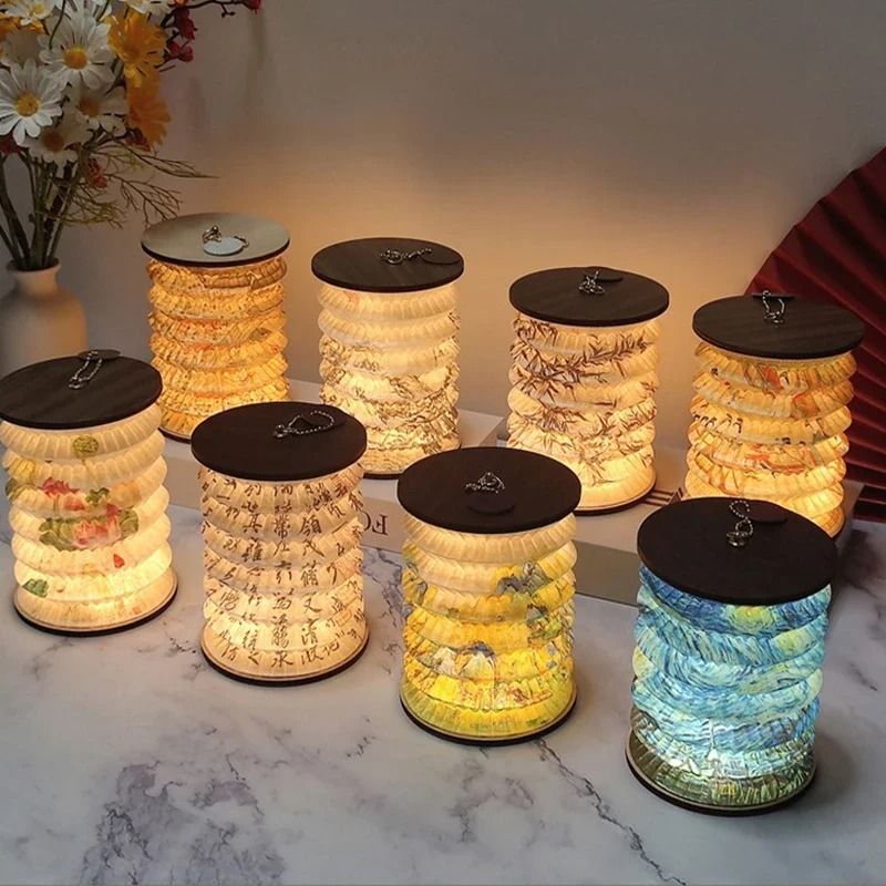 Foldable Touch Dimmable Table Lamp USB Rechargeable Lantern
