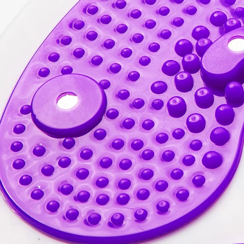 Waist Twist Disc with Foot Sole Massager and Integrated Resistance Bands
